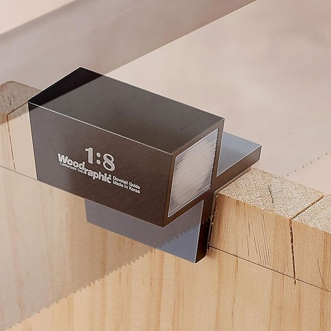 Dovetail Saw Guide Set – 1:6 & 1:8 Magnetic CNC Layout Tool for Precise Hand-Cut Woodworking Joints – Joinery Angle Marker for Soft & Hard Wood Applications