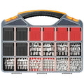 180Pcs AWG2 4 6 8 10 12 Thickened Tinned Copper Electric Wire Lugs，Heavy Duty Battery Cable Lug Ends Ring Terminal Connectors，240Pcs 3:1 Heat Shrink Tubing Assortment Kit (420Pcs)