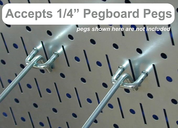 Wall Control Pegboard Organizer 4 ft. Metal Pegboard Standard Tool Storage Kit with Gray Toolboard and Blue Accessories