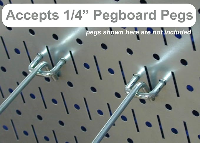 Wall Control Pegboard 32in x 16in Red Metal Pegboard Tool Board Panel