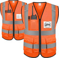TICONN Reflective Safety Vest High Visibility Class II Mesh Vest for Women & Men Meets ANSI Standards