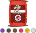 The Paracord Store | Type III 550 Paracord - 1000 FT Spool, Neon Orange | Heavy Duty 7 Strand Tactical Paracord - USA Made Nylon Outdoor Parachute Cord for Camping, Fishing & More - Survival Cord