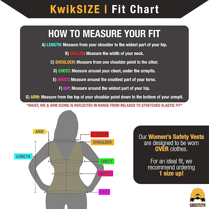 KwikSafety - Charlotte, NC - FIRST LADY Safety Vest for Women, High Visibility Reflective Strips, Meets ANSI & OSHA