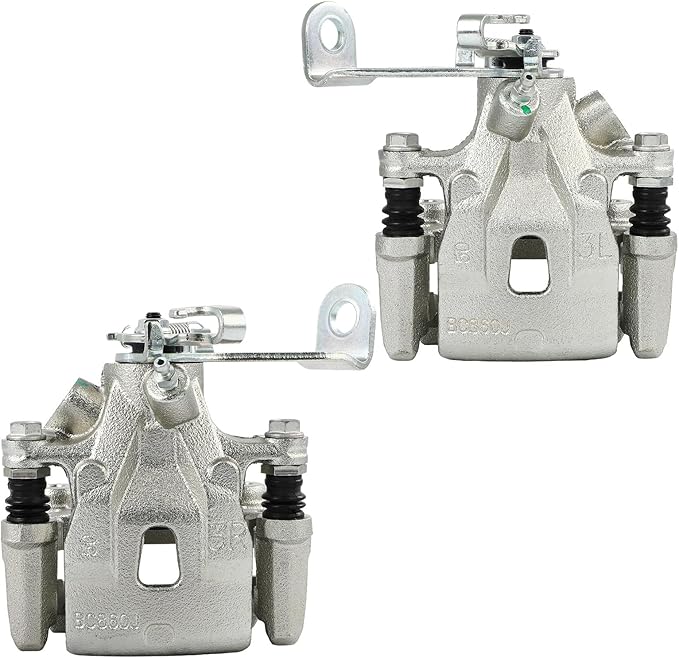 cciyu Rear Left & Right Brake Calipers Assembly w/Bracket 19B7123 19B7122 2013 2014 2015 For Mazda For CX-5