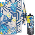VENTURE 4TH Microfiber Beach Towel: Quick-Dry, Compact, Sand-Free, Absorbent, Sandproof and Lightweight - Perfect for Camping, Beach, and Roadtrips (Hibiscus Design | 35x78 inches)