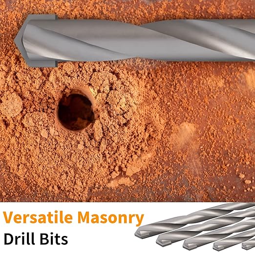 ENERTWIST Multi-Purpose Drill Bit Set,16 Pcs 5/64in to 3/8in. Titanium, Masonry, and Brad Point Bits - Ultimate Versatility for Metal, Wood, Plastic, Concrete Drilling