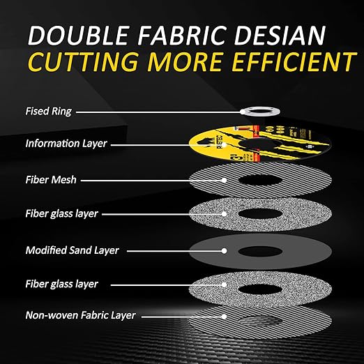Cut Off Wheels 27Pcs, 3 Inch Die Grinder Cut Off Wheels with 1/4 in Mounting Mandrel Kit for Die Grinder, 3/8" Arbor Hole Cutting Wheel for Metal & Stainless Steel Rotary Tool Drill Attachment
