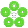 Glass Cutting Disc, Allmake 5pcs Rock Slab Grinding Disc 4 Inch for Angle Grinder, Diamond Glass Cutter Saw Blades for Grinding Cutting Bottle Crystal Ceramic Tile, Discos para Cortar Ceramica
