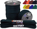 BORED? PARACORD! 550 lb Paracord - Ideal for Crafting, Camping, DIY Projects, Active & Military Outdoors - Strong Survival Rope - Tactical Parachute Cord Type III - Hunter Green 100 Feet