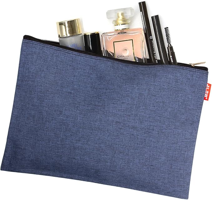5 Pack Canvas Zipper Tool Bag Set, 13x9.5 inch 16oz Heavy Duty Waterproof Multipurpose Utility Multi Tool Storage Pouch Case for Organizing and Sorting Household Tools, Spare Parts (5 Colors)
