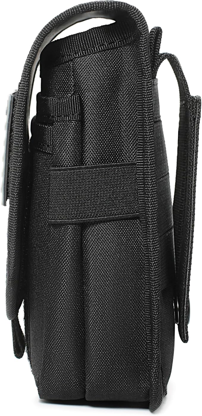 Heavy Duty Small Tool Bag with D-Ring Clip,Flag Patch&Shoulder Strap - Small Tactical Molle Zipper Tool Bag,EDC Storage Tool Bags for Men,Multipurpose Utility Work Organizer Bag