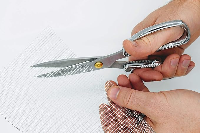 Industrial Grade Multi Purpose Scissors. Razor Sharp Steel Blade with Large Handle. Durable Design Perfect for Cutting Plastic, Metal, Paper, Wood, Foam, Fabric, and Organic Materials.
