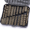 Cobalt Drill Bit Set for Hardened Metal and Stainless Steel, 122Pcs M35 High Speed Steel Twist Jobber Metal Drill Bits 1/16"-1/2", with Plastic Index Storage Case