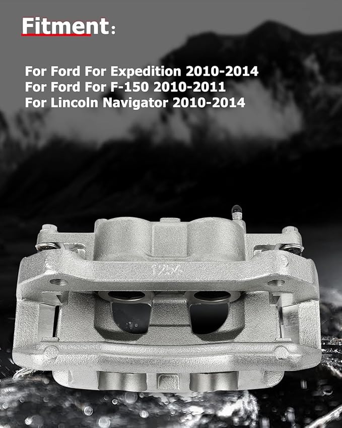 cciyu Front Left & Right Brake Calipers w/Bracket 18B5237 18B5236 2010-2021 For Ford For Expedition,2010-2011 For Ford For F-150,2010-2011 For Lincoln For Mark LT,2010-2021 For Lincoln For Navigator