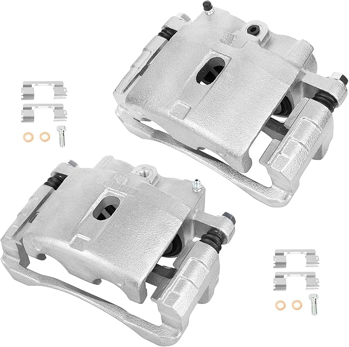 cciyu 18-B4729 18-B4728 Front Left & Right Brake Calipers w/Bracket For Cadillac 2002-2006,For Chevy 1999-2008,For GMC 1999-2008