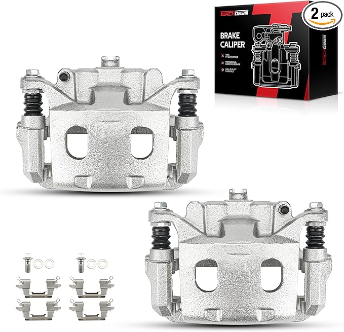 Torchbeam Front Brake Calipers Set for Nissan Pathfinder 2013-2020, Nissan Murano 2015-2023, INFINITI QX60 2014-2020, INFINITI JX35 2013, Front Left and Front Right Calipers Replace # 19B7100+19B7101