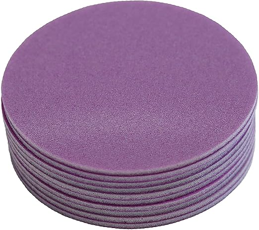 Abrasilk 6 Inch Auto Body Hook and Loop Sanding Discs (1000 Grit, 10 Pack)