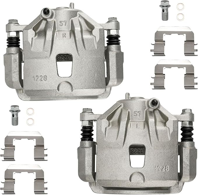 Torchbeam Front Brake Calipers Set for Hyundai 2013-2016 Elantra, Hyundai 2011-2012 Elantra 1.8L, Hyundai 2013-2014 Elantra Coupe, Front Left and Front Right Calipers Replace # 19B6464+19B6465