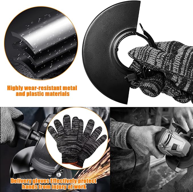 5.3" 135mm Grinder Guard for 5" 4-1/2 4"Compatible Dewalt Milwaukee Bosch Makita Ryobi Metabo Angle Grinders, for 125mm 115mm Angle Grinder Wheel Replacement Parts Angle Grinder Safety Guard