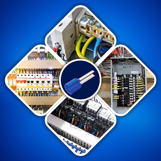 New Age America® 70pcs Wire Ferrules Kit | AWG 4 | Copper & Nylon | Black & Red | Insulated Cord Pin End Terminal | Cable Ferrules | Wire Ends Terminal Kit | 4 Gauge Ferrule | Crimp Connectors