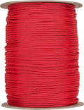 The Paracord Store | Type III 550 Paracord - 1000 FT Spool, Imperial Red | Heavy Duty 7 Strand Tactical Paracord - USA Made Nylon Outdoor Parachute Cord for Camping, Fishing & More - Survival Cord