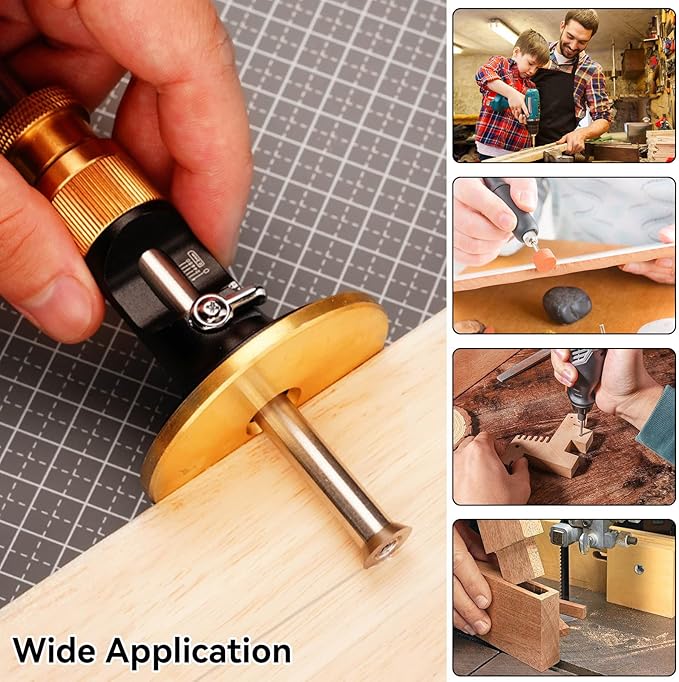 Wheel Marking Gauge, Aluminum Alloy Scriber Woodworking Mortise Parallel Scribing Tool Dovetail Scribing Gauge for Woodworking Projects, 0.2 Mm Precision, Rollable Blade