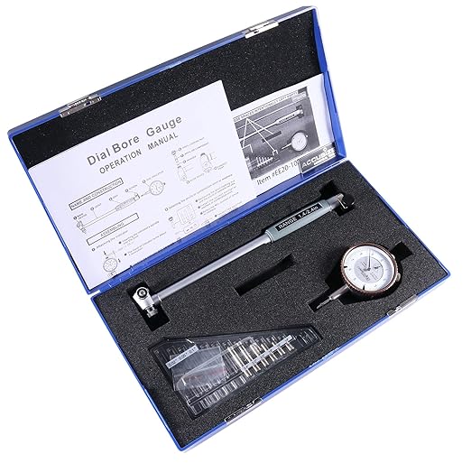 Accusize Industrial Tools 1.4-2.4'' by 0.0001'' Dial Bore Gage, Stem Length 6'', Ee20-1024