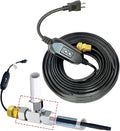 MAXKOSKO Inside the Pipe Self Regulating Heating System, CSA Certified Freeze Protection Heating Cable for Portable Water Pipes from Lakes, Reservoirs, Wells or Springs, etc.5Ft 120V