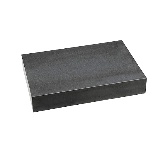 HHIP 4401-1604 Black Granite Surface Plate, Grade B, Ledge 0, 48" Length x 36" Width x 6" Height, +/0004" Accuracy, 1200 lb. Weight