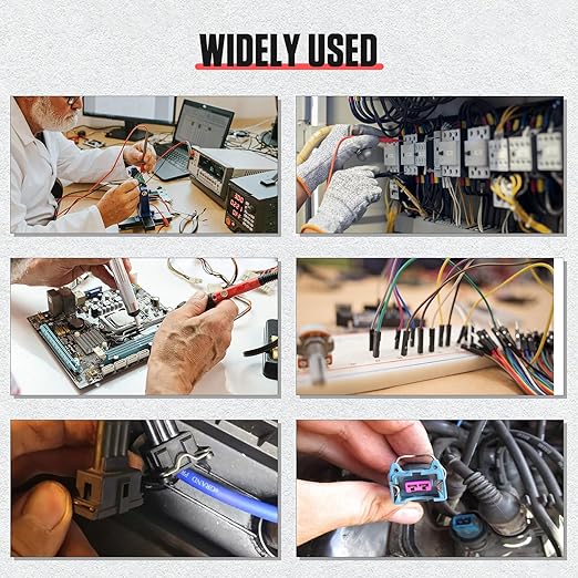 BELEY 104PCS Automotive Test Lead Kit Electrical Breakout Multimeter Test Leads Kit with Multimeter Leads, Alligator Clips, Pin Probes, Banana Plugs