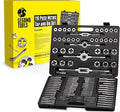 Segomo Tools 110 Piece Hardened Alloy Steel Metric Tap And Die Threading Tool Set With Storage Case | Metric Tap and Die Set | Rethreading Kit | Tap Set | Tap and Die Kit - TD110MM