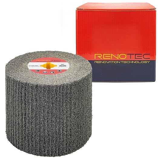 120x100mm Non-Woven Abrasive Flap Wire Drawing Polishing Burnishing Wheel for The Surface Treatment of Metal Products (600 GRIT)