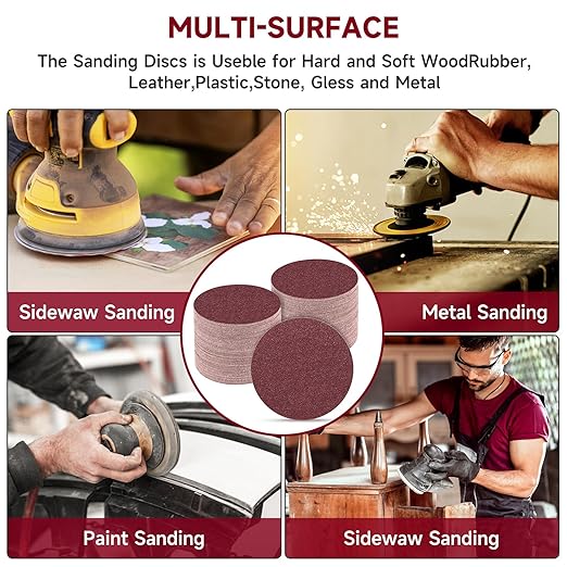 5 Inch 100 PCS Sanding Disc 600 Grit,Hook and Loop Sanding Discs for Random Orbital Sander