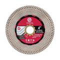 Diamond Tile Saw Blade - 4''(105mm) Cutting & Grinding Disc Wheel for Porcelain Ceramic Tile Marble Granite Artificial Stone with X Mesh Rim for Angle Grinder