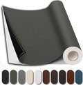 Leather Repair Patch, 17X79 Inch Repair Patch Self Adhesive Waterproof, DIY Large Vinyl Patches for Couches, Furniture, Kitchen Cabinets, Wall （Dark Grey, 17X79 Inch）
