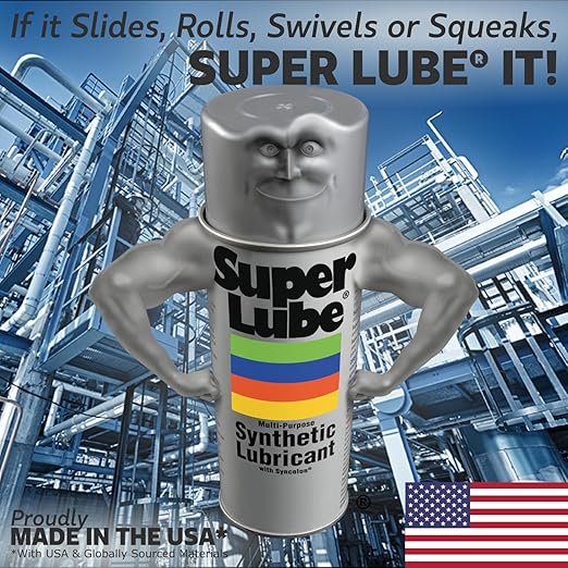 Super Lube 51030 Synthetic Oil with PTFE, High Viscosity, 1 quart Bottle, Translucent White