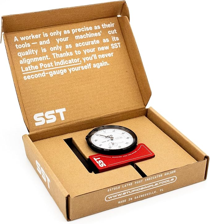 SST - Lathe Tool Post Indicator - High-Level Precision & Accuracy - Durable Construction - 5-Year Warranty Guaranteed