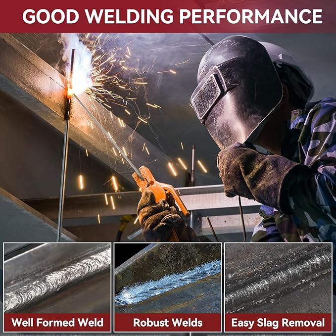ARCCAPTAIN E6011 Welding Rod 1/8" 5LB Carbon Steel Welding Sticks Electrodes, Welding Rods ARC Welding Equipment