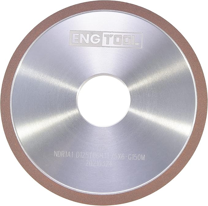 MaxTool Dia 5" 1A1 Diamond Plain Wheel Abrasive Grinding Wheel Thick 1/4" Grit#150 Resin Bond; NDR1A1D5T06X6G15M