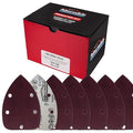 Premium 150 Grit 5-Hole Pattern Mouse Detail Sander Sandpaper Sheets, Box of 45 - Dustless Hook & Loop Triangle Shaped Mouse Disc Pads - Woodworking Tool Sand Wood Furniture Auto Paint