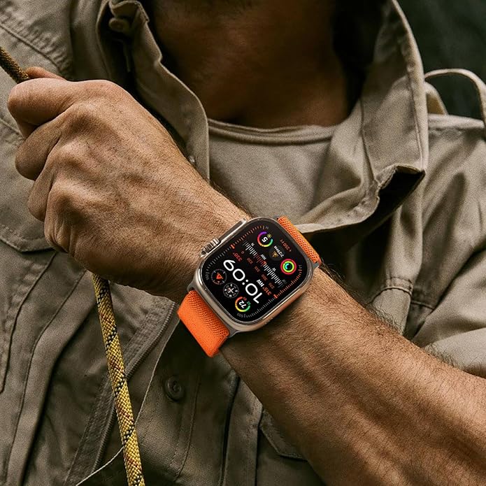 Suitisbest Sport Bands Compatible with Apple Watch Ultra Band 49mm 46mm 45mm 44mm 42mm 38mm 40mm 41mm Men Women, Stretchy Nylon Sport Loop Strap with S-Hook for iWatch Series 10 Ultra SE 9 8 7 6 5 4 3