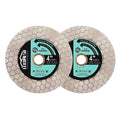 4 Inch Diamond Cutting Disc - 2pcs Tile Saw Blade Cutting Wheel Double-Sided Diamond Discs for Cutting Grinding Porcelain Ceramic Tile Marble Granite Artificial Stone