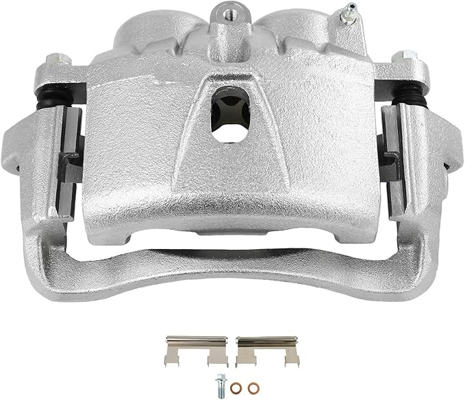 SCITOO 18B4814 Rear Left Disc Brake Caliper w/Bracket Fit For Chev For Silverado 3500 2001-2006,For GMC For Sierra 3500 Classic 2007,For GMC For Sierra 3500 HD 2007-2010, Double Pistons
