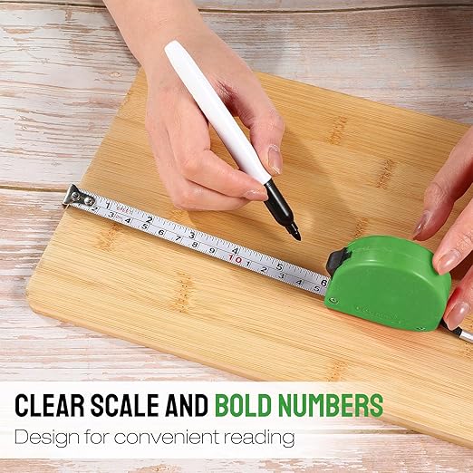50 Pcs 6 FT Mini Tape Measure Retractable Bulk Small Measuring Tape Pocket Size Measurement Tool for Operation Christmas Items Party Favor Gifts Stuffers for Men(Green)