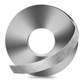 GSCIT Club Grey Silver Edge Banding, 1 Inch x 50ft Aluminum Brushed Edge Banding PVC Edge Trim for Cabinet Repair Furniture