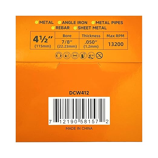 TWIN-TOWN 4 1/2" Diamond Cutting Wheel with 7/8" Arbor, Metal Cut Off Wheel, Carbide Cutting Wheel for Angle Grinder, 5000+ Cuts on Rebar, Steel, Iron, and INOX,2 Pack