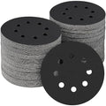 100PCS 5 inch Silicon Carbide Sanding Discs 400 Grit, Wet Dry Orbital 5 Sander Hook and Loop Sandpaper Disc, Best for Metal,Automotive,Wood Polishing