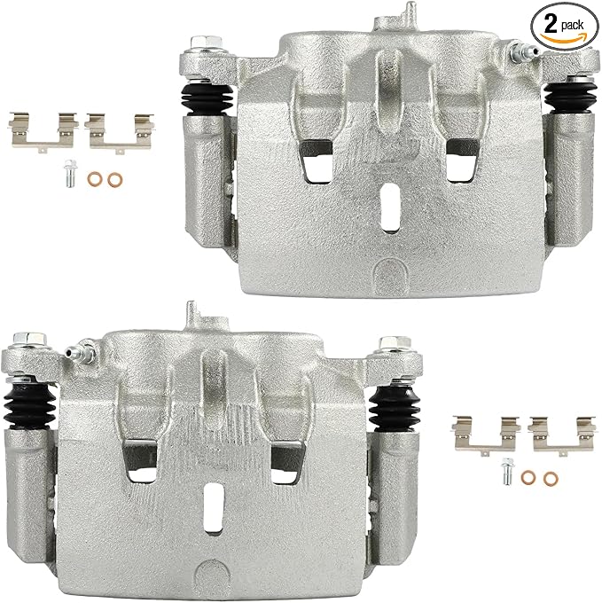 cciyu Front Left & Right Brake Calipers Assembly w/Bracket 19B3826A 19B3827A 2014-2019 For Acura For MDX,2016-2021 For Honda For Pilot,2017-2020 For Honda For Ridgeline