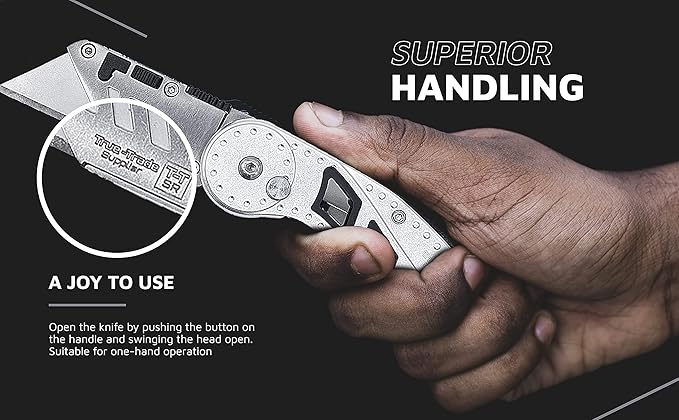 Folding Utility Knife Stainless Steel Holster Nylon Pouch Belt Clip Box Cutter Knife Carry Case Utility Knife & Clip Navaja De Trabajo Roofing Cuchilla de Bolsillo