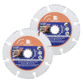 Carbide Multi Wheel,BRSCHNITT 2pcs 4 Inch (100mm) with Arbor 7/8"-5/8" Tungsten Carbide Cut Off Wheel for Wood,Laminate,Gypsum Board,Plastic for Angle Grinder Cutting Disc